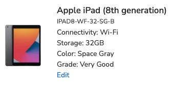 WVC iPad 8th Gen